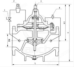 400X型流量控制阀 结构图